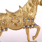 Ornaments Custom Made Horse-shaped Resin Golden Horse Statue Crafts Decorative Ornaments