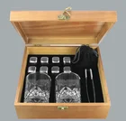 Bar Accessories Custom Wine Beer 2 Glasses Wooden Box Reusable Ice Cubes Whiskey Gift Set Chilling Stones