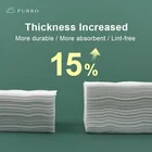 100% PURRO Wholesale Wet Dry Disposable Cleansing Face Towel Cotton Tissue Producer 100% Natural Plant Fiber