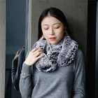 Fur Scarf Winter Popular Rex Fur Women Shoulder Shawl Fashion Luxury Furry Neck Scarf