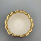 Porcelain Bowl Porcelain Porcelain Bowl Food Grade Flower Shape Gold Porcelain Plated Bowl For Kitchen