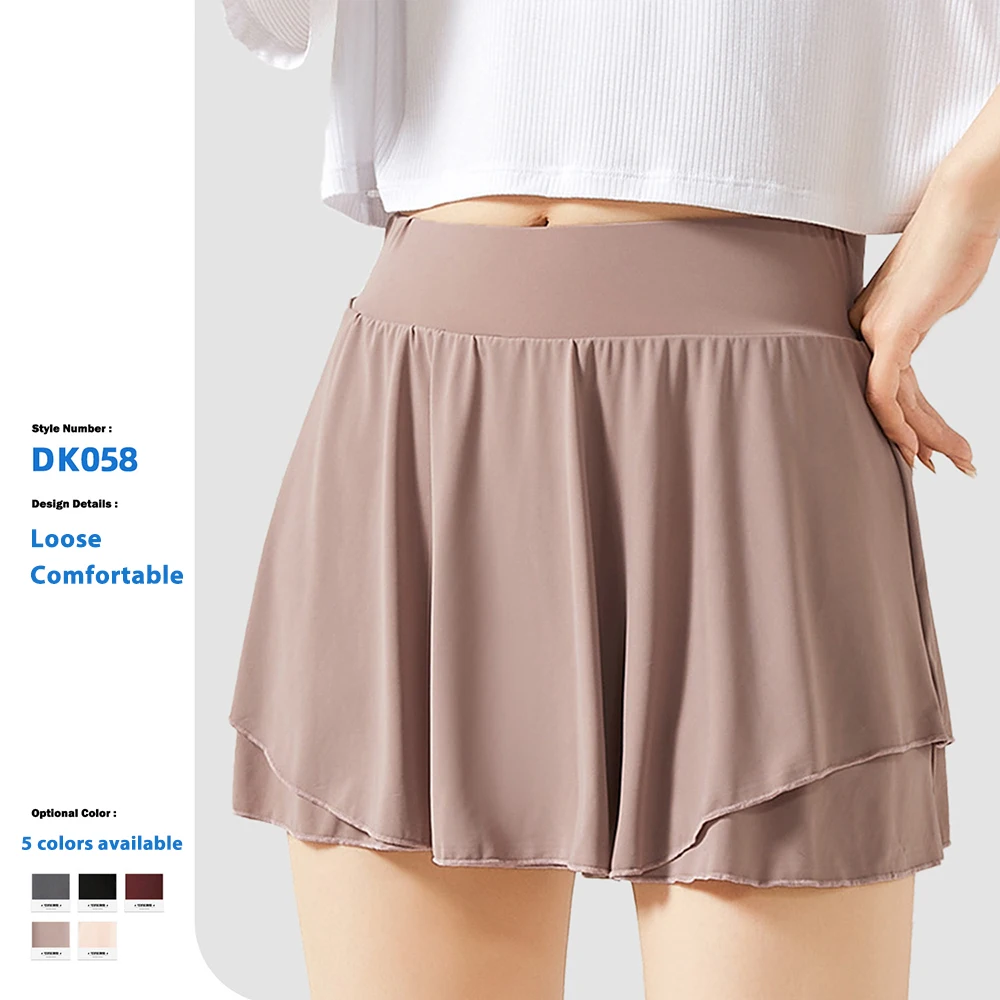 Good Quality Loose Run Quick-Dry Double-Layer Anti-Exposure Women Tennis Yoga Short Skirts Women