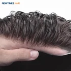 Mono Newtimeshair Stock Fine Mono Lace Men Hair Toupee Human Hair Replacement System