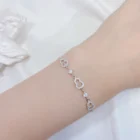 Zircon Best Selling 925 Sterling Silver Tennis Bracelet Jewelry Zircon Multi Colored Stone Bracelet For Women