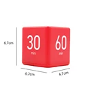 Timer ABS Cube Shaped Led Display Voice Remind Countdown Digital Timer
