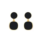Black Onyx Earring Black Onyx S925 Post Fashion Earring