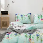Bedding Cheap 3 Pcs Fitted Microfiber Polyester Comfortable Quilt Cover Bedding Set