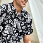 Topshow Fashion Logo Cotton Biker Beach Skinny Print Summer Sets Shirt And Shorts