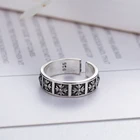 Ring Men Ringring Wholesale Vintage Style Unique Design Silver Hip Hop Adjustable Ring For Men