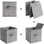 Storage Box Household Toy Clothes Non-Woven Fabric Foldable Collapsible Storage Cubes Bins Box