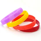 Rubber Bracelets Bracelets Wholesale Custom Your Own Logo Fashion Rubber Wristband Silicone Bangle Bracelets