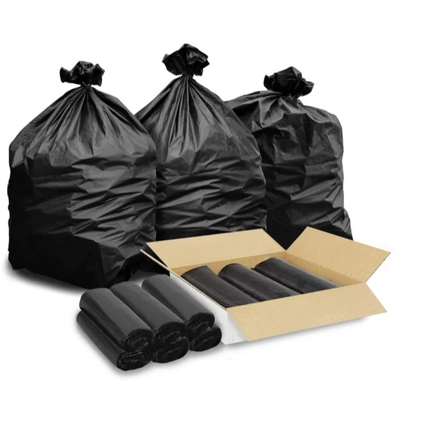 Hot Sale Disposable Bio Degradable Plastic Garbage Bag Flat Pocket Trash Bag Custom Rubbish Bag