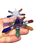Point Natural Crystal Point Crystal Stone Energy Tower For Healing