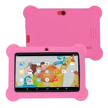 Wholesale Q88 Cheap Children 4GB Android 7 inch Kids Learning Tablet PC Children's Learning Baby Tablets With Soft Cover Cute