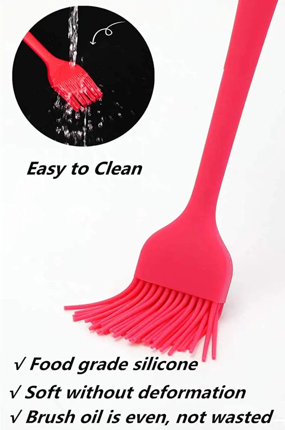 3pcs Kitchen Cooking Utensils Set, Household Use Silicone Tongs & Brush and Spatula, Heat-resistance BBQ Grilling Tools supplier