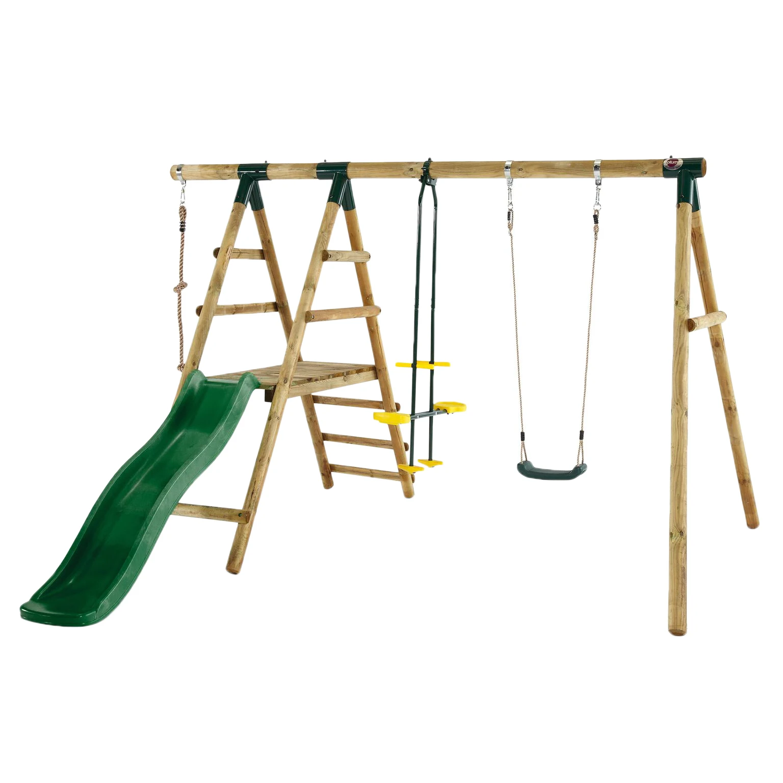 wooden swing activity set