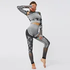 Gym Clothes Long Sleeve Sexy Active Wear Ladies Yoga Fitness Sets Women's Clothing