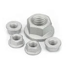 China Wholesale Carbon Steel Galvanized Flange Nut Hexagon DIN 6923 High Quality 304 Stainless Steel Flange Nut