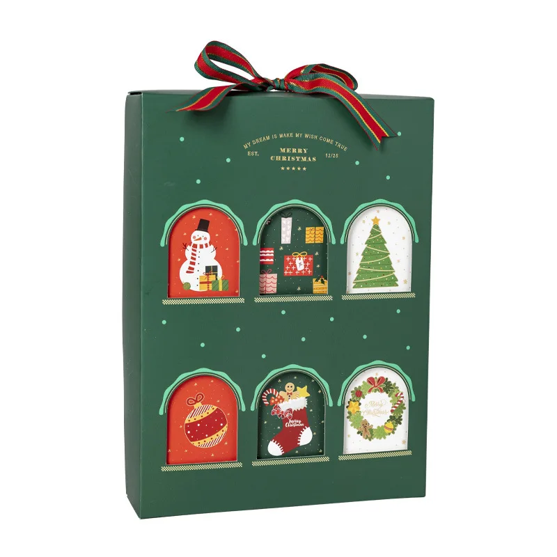 creative christmas gift box candy biscuit baking packaging