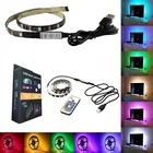 Led Tv Led 5050 Rgb Led Strip 5V USB 30LED 2M 60 Led 5050 SMD RGB Light Strip Set TV PC Back Mood Lighting LED Strip Kit