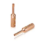 Copper Connector Copper Connector RASANTEK Pure Copper Banana Connector Plug Terminal 4MM