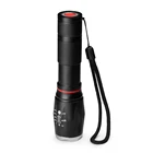 T6 Led Flashlight Ultra High-Efficiency Black 10W T6 LED And COB Bulb Self Defence 800 Lumen Small UV Flashlight Alumunium