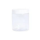 Factory Price 200ml 250ml 300ml Transparent PET Plastic Jar Food Storage Plastic Container With Aluminium Screw Cap