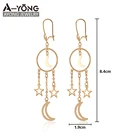 Dream Catcher Factory Wholesale Fashion Jewelry Earrings Moon Crystal Star Earring Dream Catcher Earrings