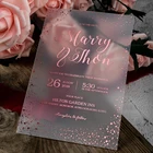 Wedding Unique Wedding New 2021 Wedding Luxury Custom Birthday Unique Cover Acrylic Frosted Invitation Card