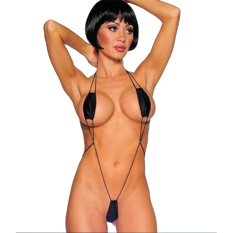 Wholesale 2022 Woman Swimwear Swimsuit Sexy Mini Size Brazilian Micro String Thong Bandeau Bikini image