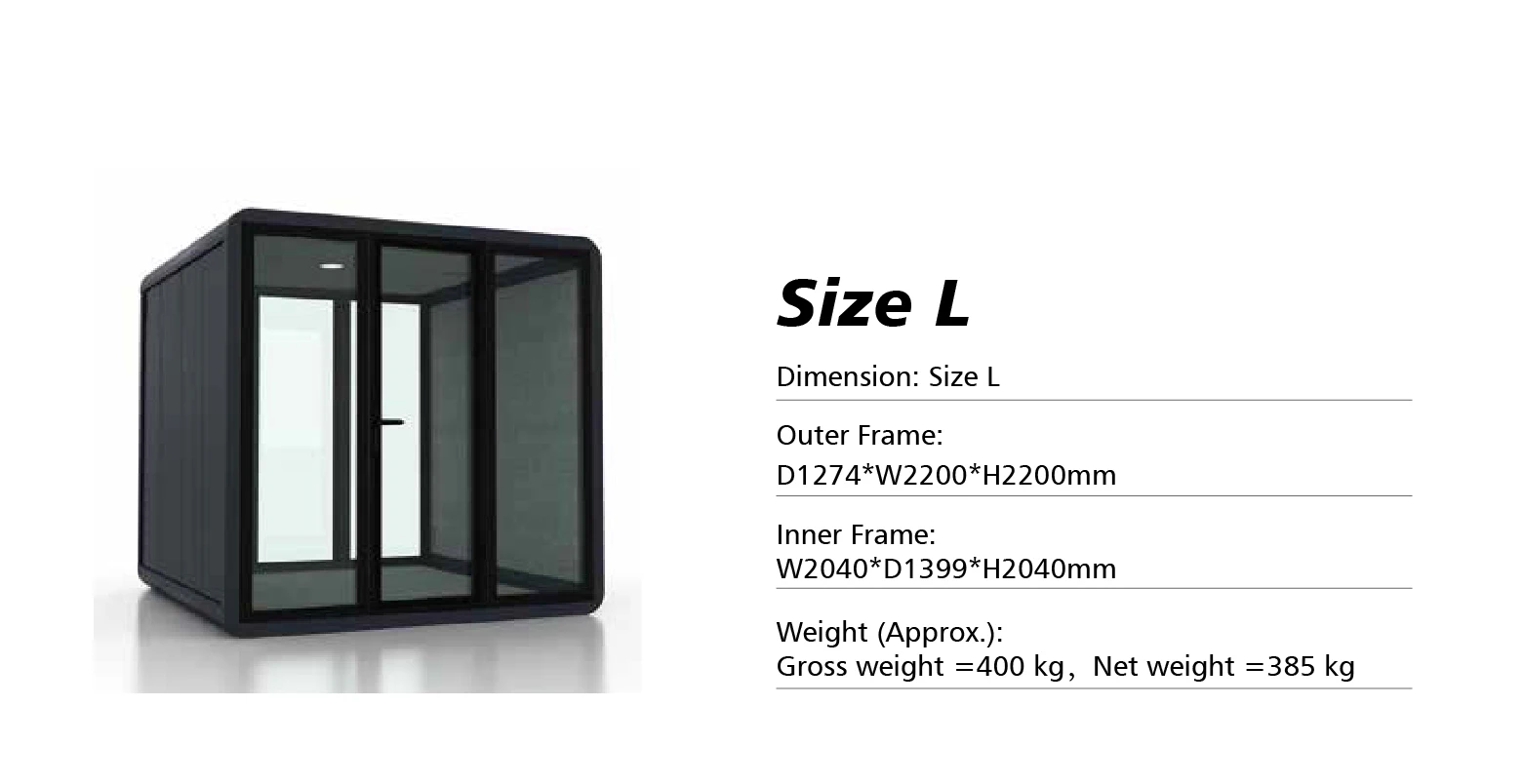 Professional Office Pod, Workplace Noise Reduction Device, Telephone Booth Sound Insulation Cabin 5