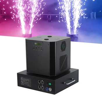 1300w dual head rotation fireworks cold flame spark machine 360 Degree Double jet Spray Cold Fireworks