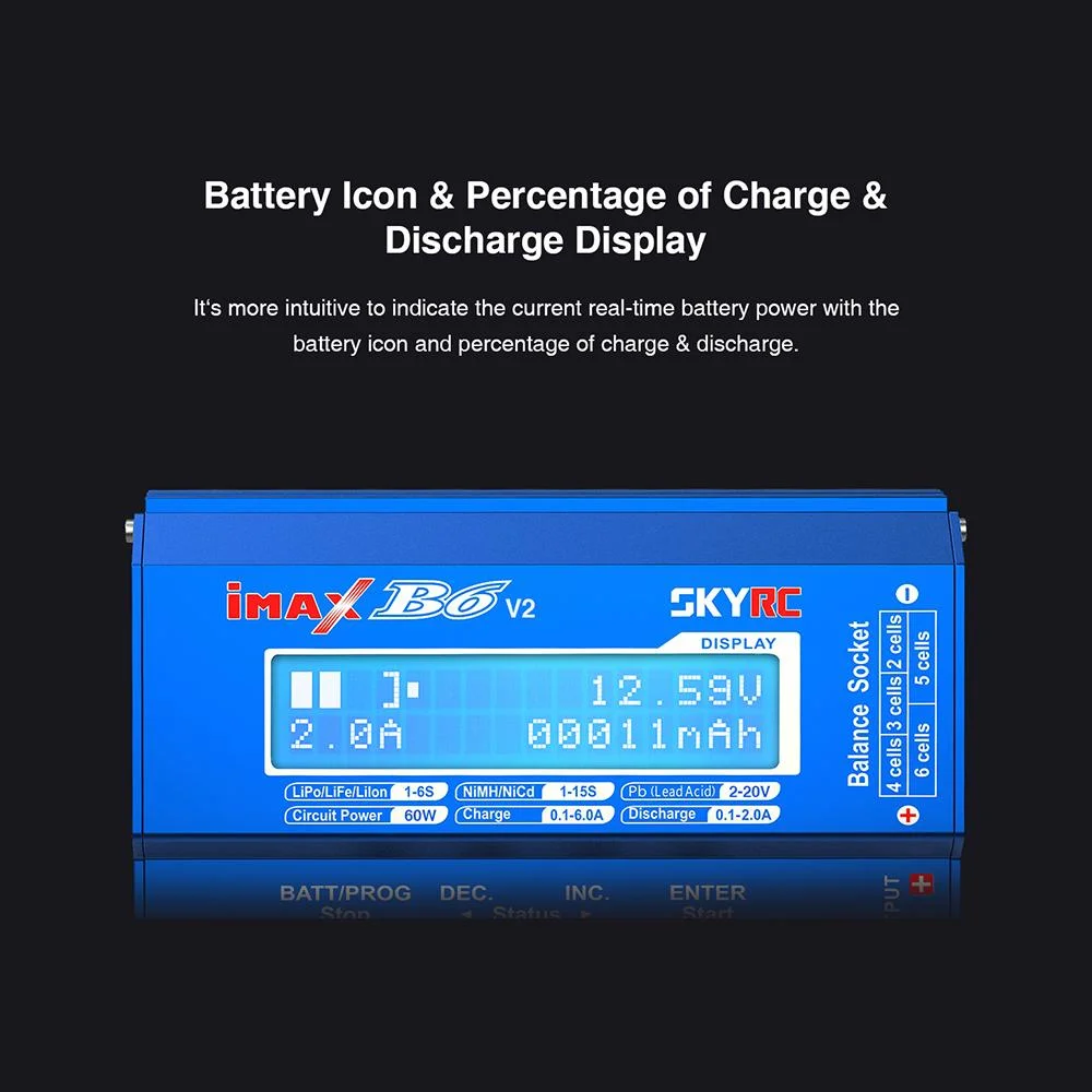 B6 V2 AC DC Dual Battery Charger Professional LiPo Battery Balance Charger Discharger supplier
