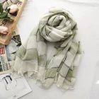 Scarf 2021 New Autumn Wool Grid Scarf For Lady