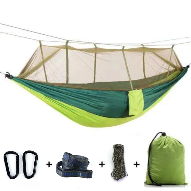 Customize Logo High Quality Travel Nylon Camping Hammock