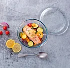 IKOO Oven And Microwave Safe High Borosilicate Glass Casserole Dish With Lid Glass Cookware Pot