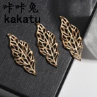 Earring Jewelry Alloy Material Leaf Shape Ladies Diy Earring Accessories Pendant Accessories Jewelry Parts