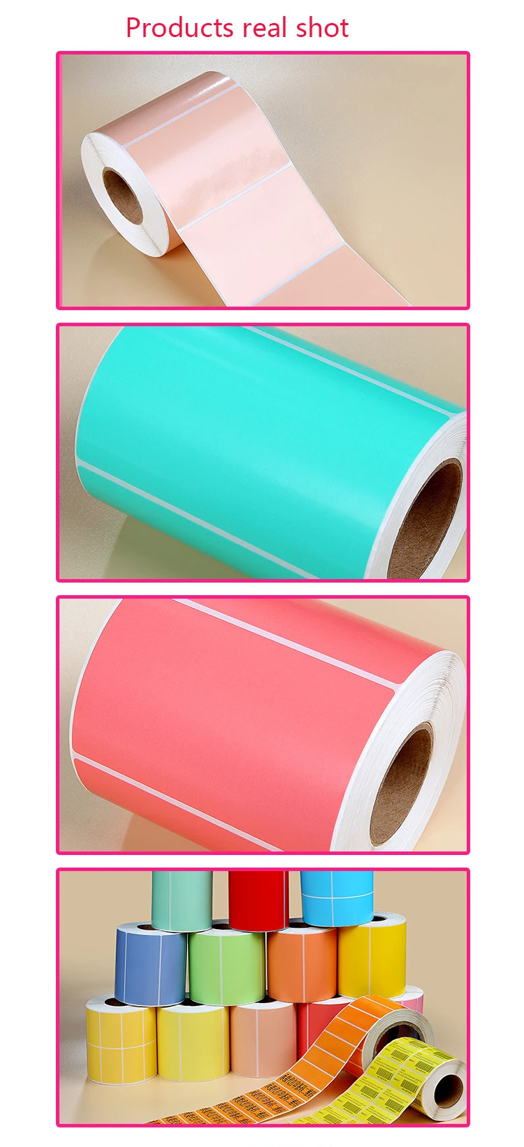 Customized Full color supplements glossy finish waterproof vinyl printing tape label