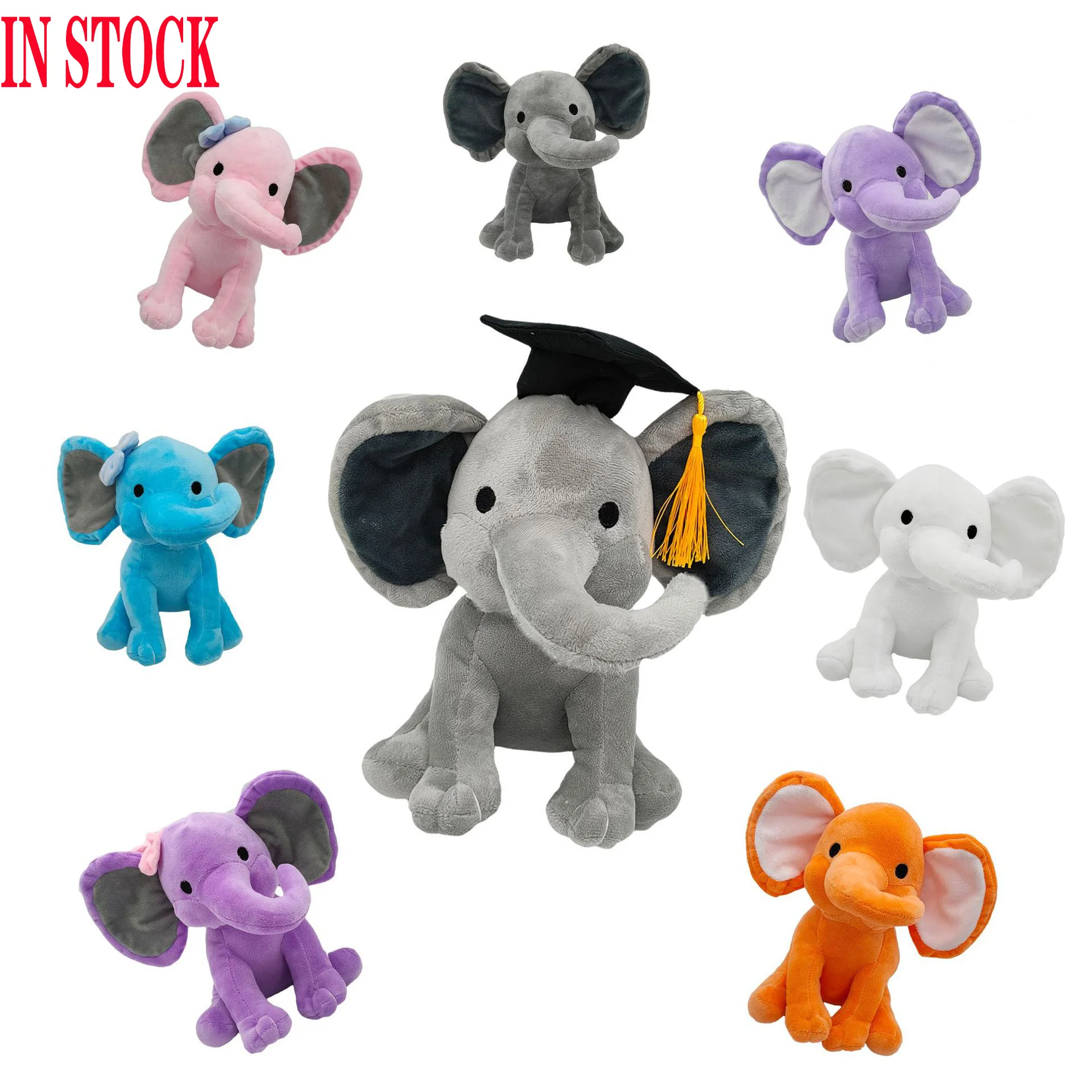 black elephant stuffed animal