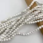Beads Hot Selling Cheap Custom Round Stone Beads White Turquoise Beads