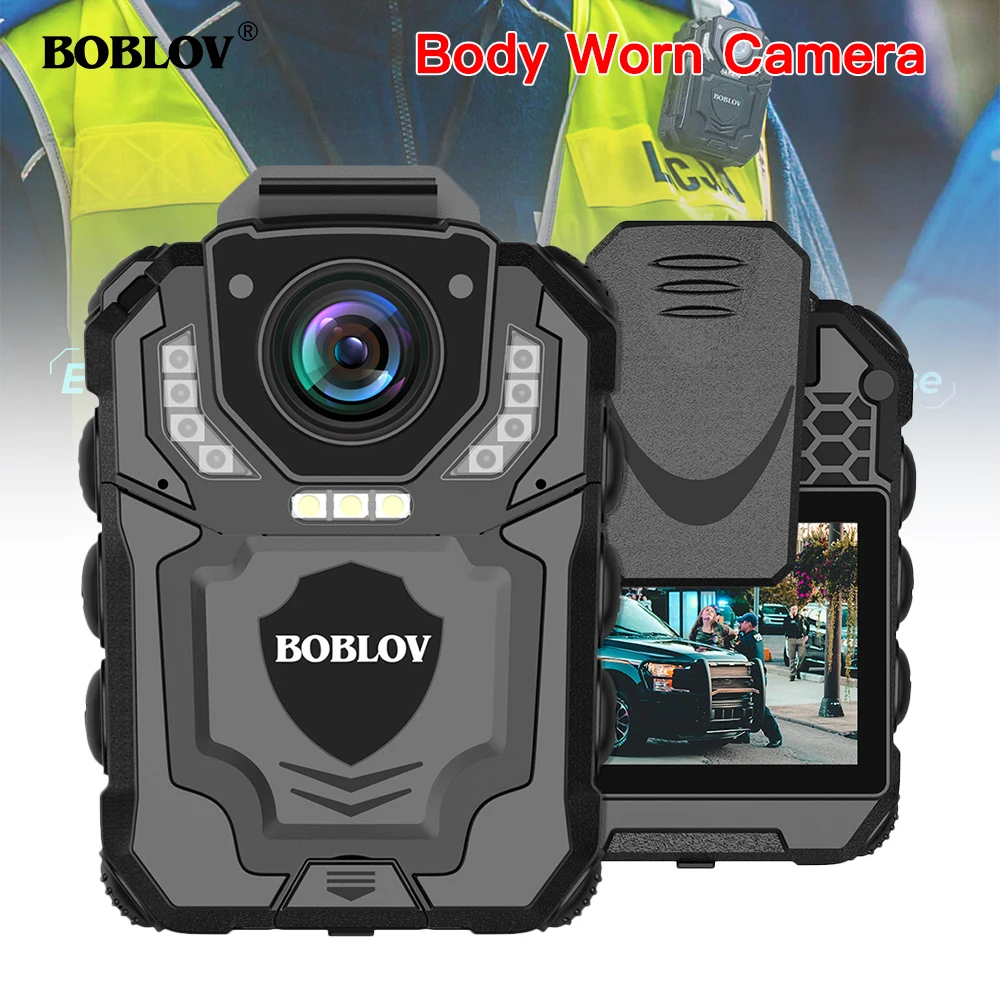 Boblov T5 1296p Wearable Chip Ip65 Video Recording 2pcs Battery 140