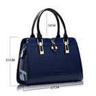 Leather Handbag Brands Handbags Woman Crocodile PU Leather Handbag Designer Famous Brands Luxury Handbags For Women