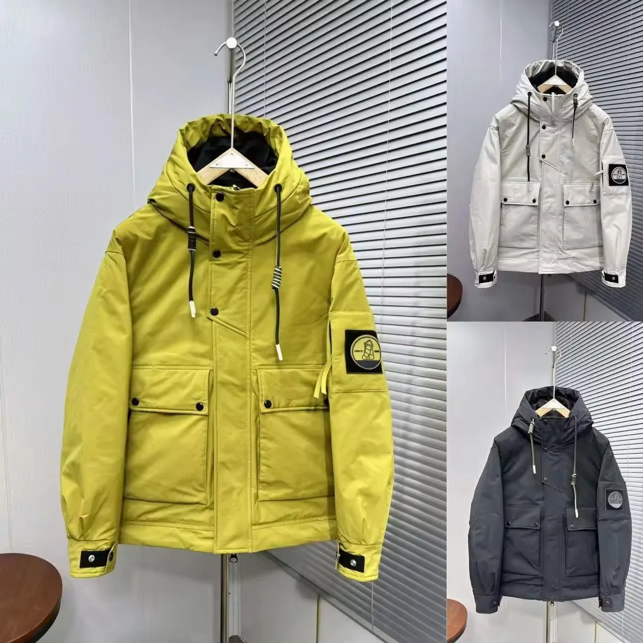 Wholesale fashion designer men's coats Custom down foam men's down jackets men's winter coats