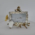 Photo Modern Resin Beautiful Fairy Figurine Sitting Beside The Photo Frame Sculpture For Home Decorative Or For Gifts