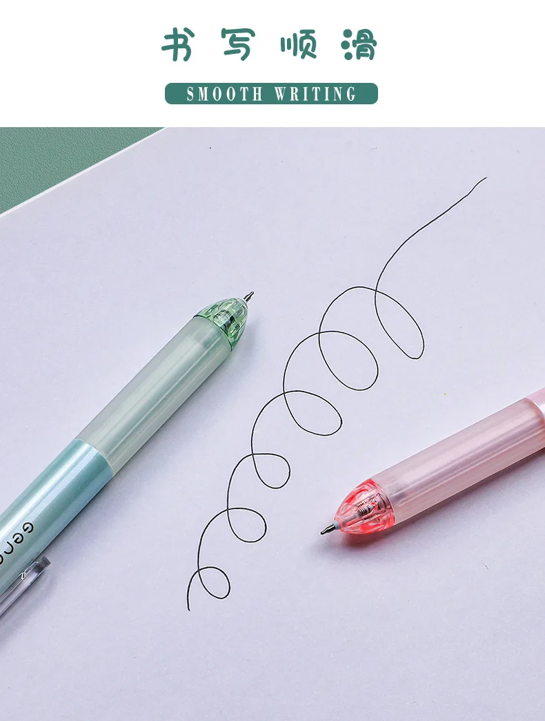 Fresh Gradient Color Neutral Gel Pen Creative Soft Rubber Sheath ...