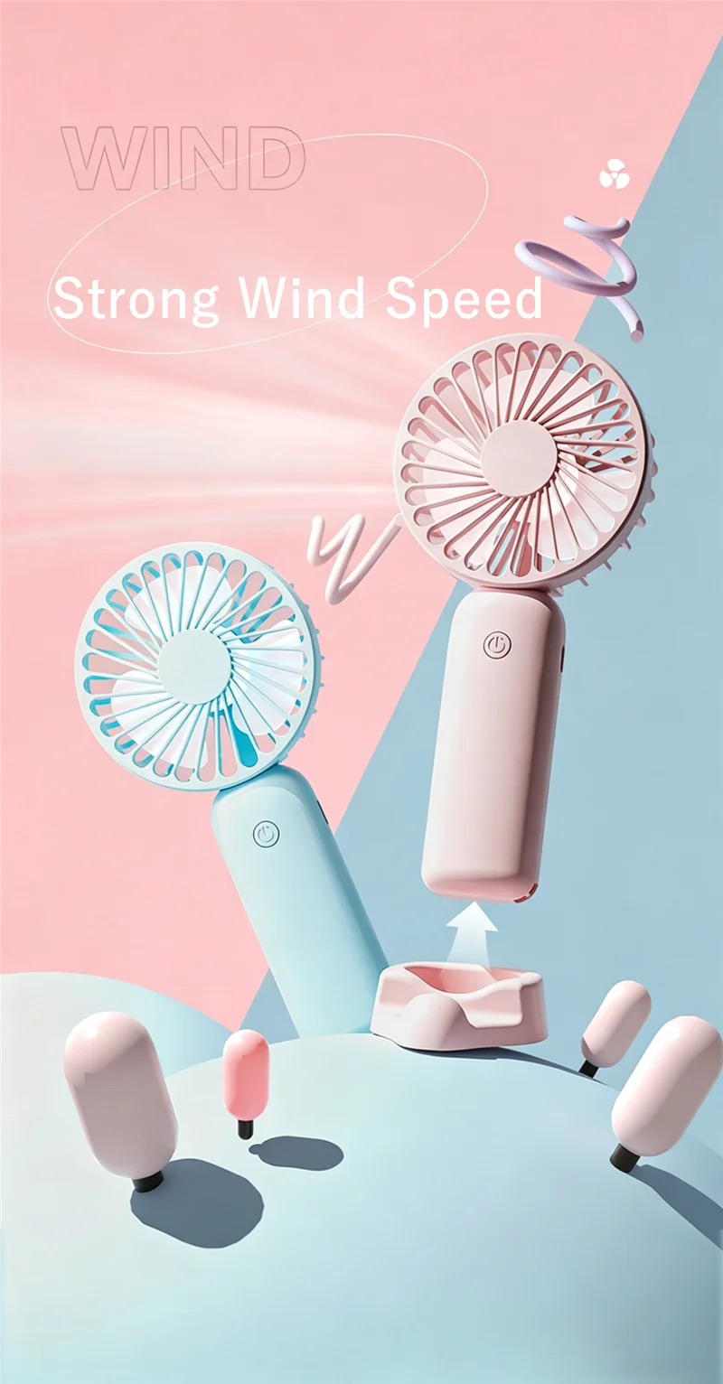 Rechargeable Mini Air Fan, USB-C, Portable - detail 4