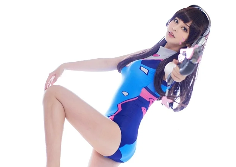 Sexy Game Ow D Va Cosplay Costume Dva Mercy Cosplay Sukumizu Spandex