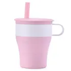 Cup No Silicone Drinking Cup Cover Collapsible Tea Cup Silicone No Spill Cup