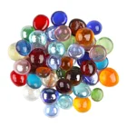 Beads 13-18mm Small Glass Nuggets Gems Glass Drops Beads For DIY Craft Mosaic Making