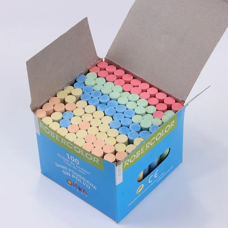 Color Chalk Assorted Colors 100-Pieces Packaging May Vary 